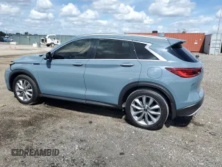2022 Infiniti QX50 LUXE with VIN 3PCAJ5BA3NF117553, listed as a Copart auction lot 45706895 with 51,329 mi miles and Non Repairable. Bid and sale history available at carsss.com. Image 2.