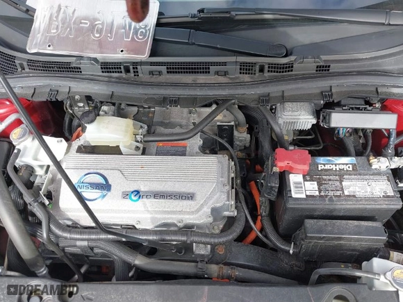 2012 Nissan LEAF SL with VIN JN1AZ0CP8CT020876, listed as a IAAI auction lot 38734212 with 42,787 mi miles. Bid and sale history available at carsss.com. Image 10.