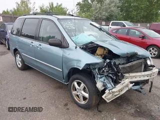 2003 Mazda MPV LX with VIN JM3LW28A530376631, listed as a IAAI auction lot 40051336 with 129,761 mi miles. Bid and sale history available at carsss.com. Image 1.