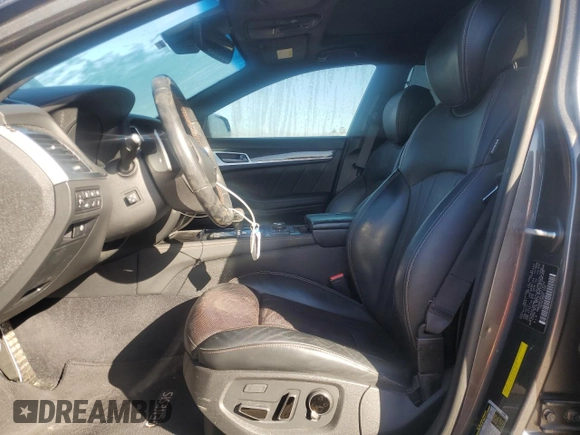 2018 Genesis G80 Sport with VIN KMHGN4JB5JU219162, listed as a Copart auction lot 79851474 with 58,056 mi miles and Salvage Title. Bid and sale history available at DreamBid. Image 7.