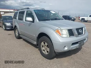 2007 Nissan Pathfinder S with VIN 5N1AR18U47C630227, listed as a IAAI auction lot 42291781 with 164,169 mi miles and . Bid and sale history available at DreamBid. Image 1.