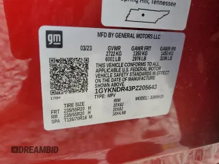 2023 Cadillac XT5 AWD Premium Luxury z VIN 1GYKNDR43PZ205643, wystawiony jako Copart lot #64576605 z przebiegiem 12 184 mil mil oraz Szkoda całkowita • Salvage title. Historia ofert i sprzedaży dostępna na DreamBid. Obrazek 13.