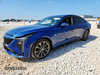 2025 Cadillac CT5 Sport с VIN 1G6DP5RK1S0100757, выставлен на аукционе Copart как лот 59145655 с пробегом 4 138 миль миль и Списание • Salvage title. История ставок и продаж доступна на DreamBid. Изображение 1.