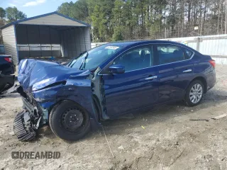 2019 Nissan Sentra SV z VIN 3N1AB7APXKY451208, wystawiony jako Copart lot #50192595 z przebiegiem 79 633 mil mil oraz Szkoda całkowita • Salvage title. Historia ofert i sprzedaży dostępna na DreamBid. Obrazek 1.