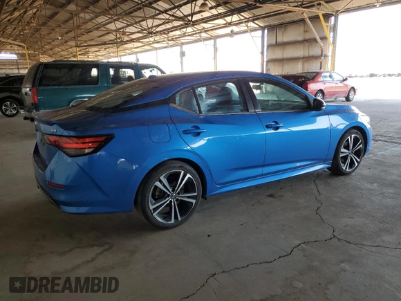 2021 Nissan Sentra SR z VIN 3N1AB8DV7MY327125, wystawiony jako Copart lot #59813715 z przebiegiem 24 576 mil mil oraz Szkoda całkowita • Salvage title. Historia ofert i sprzedaży dostępna na DreamBid. Obrazek 3.