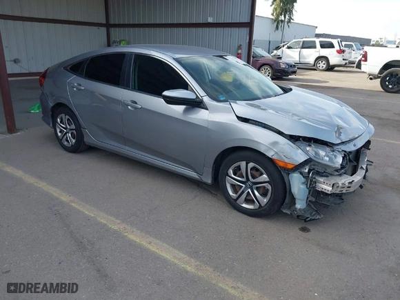 2017 Honda Civic Sedan LX with VIN 19XFC2F53HE008998, listed as a IAAI auction lot 41766055 with 105,740 mi miles. Bid and sale history available at carsss.com. Image 1.
