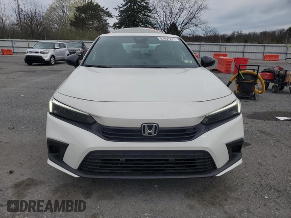 2022 Honda Civic Sedan Sport with VIN 2HGFE2F55NH584751, listed as a Copart auction lot 51897275 with 21,828 mi miles and Salvage Title. Bid and sale history available at carsss.com. Image 5.