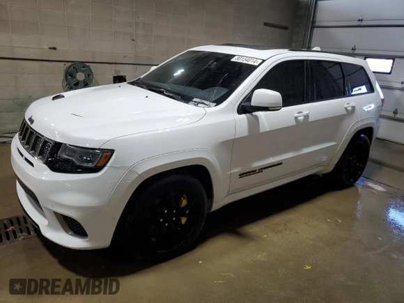 2020 Jeep Grand Cherokee Trackhawk with VIN 1C4RJFN97LC141522, listed as a Copart auction lot 80134014 with 53,494 mi miles and Salvage title. Bid and sale history available at DreamBid. Image 1.