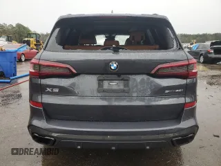 2022 BMW X5 sDrive40i with VIN 5UXCR4C02N9J24164, listed as a Copart auction lot 44761855 with 51,995 mi miles and Salvage Title. Bid and sale history available at carsss.com. Image 6.