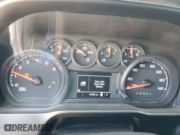 2020 Chevrolet Silverado 1500 Custom with VIN 3GCPWBEH9LG452164, listed as a Copart auction lot 52166725 with 114,131 mi miles and Salvage Title. Bid and sale history available at DreamBid. Image 9.