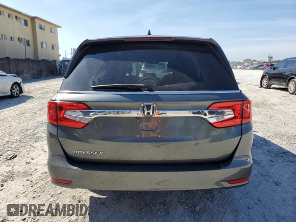 2019 Honda Odyssey EX with VIN 5FNRL6H58KB052482, listed as a Copart auction lot 42491615 with 57,229 mi miles and Salvage Title. Bid and sale history available at carsss.com. Image 6.