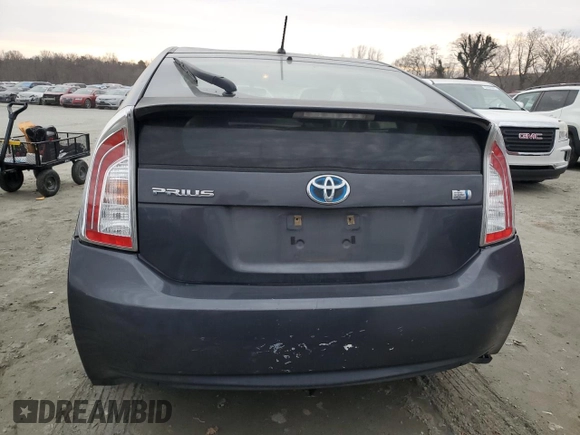2013 Toyota Prius One with VIN JTDKN3DU5D1685900, listed as a Copart auction lot 43041565 with 193,277 mi miles and Salvage Title. Bid and sale history available at carsss.com. Image 6.