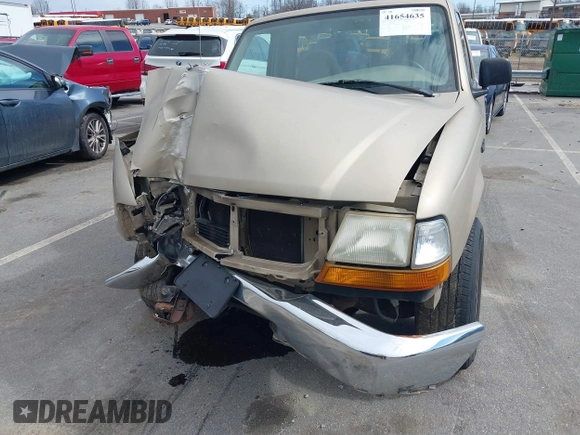 1999 Ford Ranger XL with VIN 1FTYR10V1XTA41899, listed as a IAAI auction lot 41654635 with 150,444 mi miles. Bid and sale history available at carsss.com. Image 14.