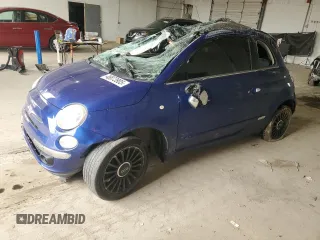 2012 FIAT 500 Lounge with VIN 3C3CFFCR6CT384550, listed as a Copart auction lot 46873905 with Not provided miles and Salvage title. Bid and sale history available at DreamBid. Image 1.