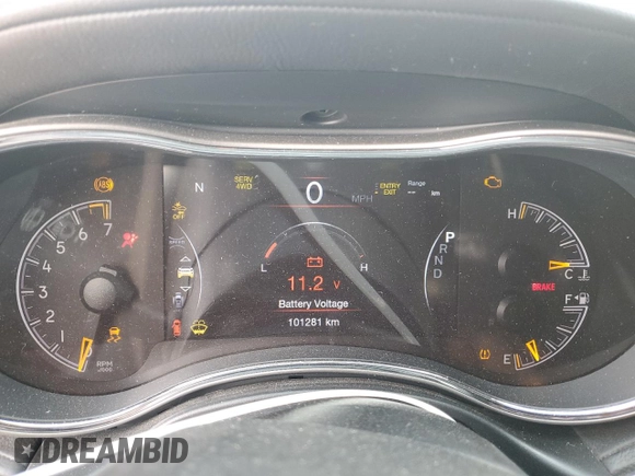2019 Jeep Grand Cherokee Overland with VIN 1C4RJFCG9KC840084, listed as a Copart auction lot 47440845 with 101,281 mi miles and Salvage Title. Bid and sale history available at carsss.com. Image 9.