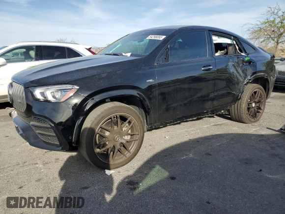 2023 Mercedes-Benz GLE 53 AMG with VIN 4JGFD6BB6PA957085, listed as a Copart auction lot 54298095 with 3,783 mi miles and Salvage title. Bid and sale history available at DreamBid. Image 1.