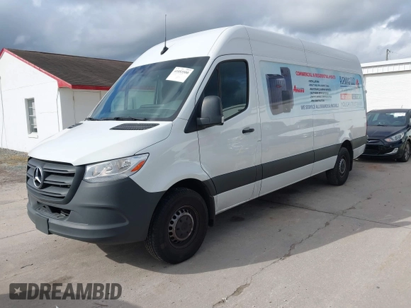 2023 Mercedes-Benz Sprinter Cargo Cargo with VIN W1Y40CHY0PT160400, listed as a IAAI auction lot 41053500 with 31,226 mi miles and . Bid and sale history available at carsss.com. Image 17.