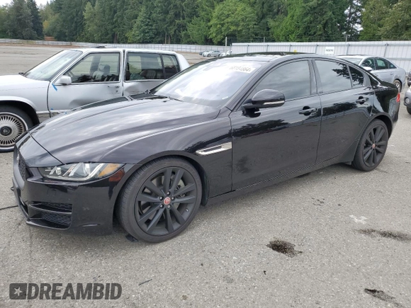 2017 Jaguar XE 35t Prestige with VIN SAJAK4BVXHA948749, listed as a Copart auction lot 68184864 with 59,695 mi miles and Salvage Title. Bid and sale history available at carsss.com. Image 1.