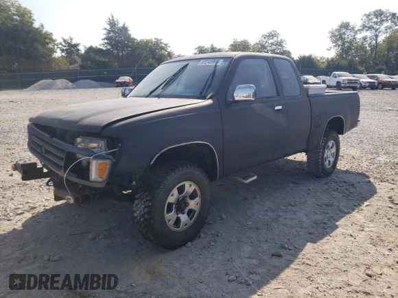 1997 Toyota T100 SR5 with VIN JT4UN24D8V0043620, listed as a Copart auction lot 86747534 with 185,470 mi miles and Salvage Title. Bid and sale history available at DreamBid. Image 1.