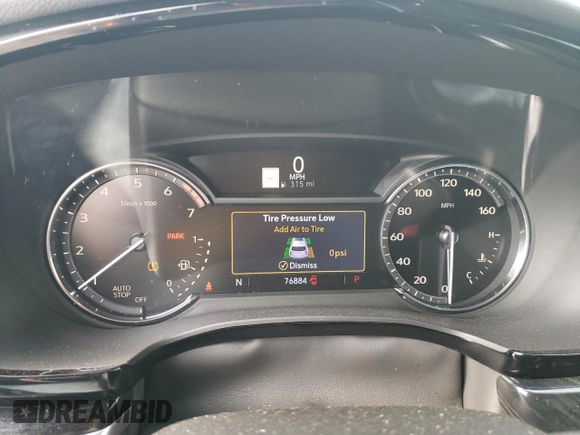 2020 Cadillac XT6 FWD Premium Luxury with VIN 1GYKPCRS6LZ102682, listed as a Copart auction lot 56906645 with 76,884 mi miles and Salvage title. Bid and sale history available at DreamBid. Image 9.