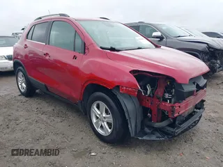 2015 Chevrolet Trax LT with VIN KL7CJRSB7FB197918, listed as a IAAI auction lot 41699832 with 131,343 mi miles. Bid and sale history available at carsss.com. Image 1.