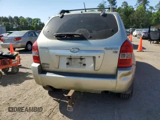 2008 Hyundai Tucson SE with VIN KM8JN12D58U811174, listed as a Copart auction lot 52768855 with 259,330 mi miles and Salvage Title. Bid and sale history available at carsss.com. Image 6.
