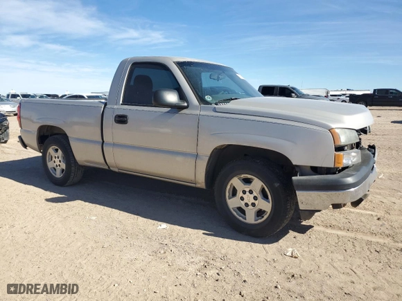 2006 Chevrolet Silverado 1500 LS with VIN 1GCEC14V36Z302296, listed as a Copart auction lot 43578885 with 206,902 mi miles and Salvage Title. Bid and sale history available at carsss.com. Image 4.