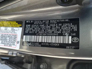 2005 Toyota Camry LE with VIN 4T1BE30K15U502945, listed as a Copart auction lot 62761625 with 235,877 mi miles and Salvage title. Bid and sale history available at DreamBid. Image 13.