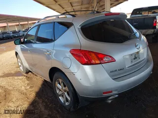 2009 Nissan Murano S with VIN JN8AZ18U39W106173, listed as a IAAI auction lot 41832156 with 189,389 mi miles. Bid and sale history available at carsss.com. Image 3.