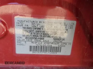 2014 Nissan Note S with VIN 3N1CE2CP5EL415833, listed as a Copart auction lot 53397315 with 145,089 mi miles and Clean Title. Bid and sale history available at DreamBid. Image 12.