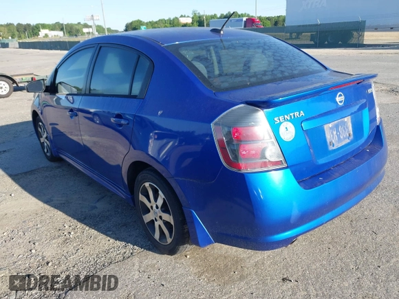 2012 Nissan Sentra SR with VIN 3N1AB6AP4CL725379, listed as a IAAI auction lot 42142059 with 118,023 mi miles and . Bid and sale history available at DreamBid. Image 3.