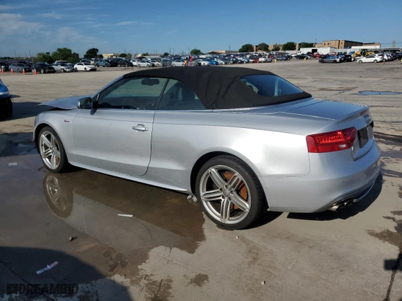 2013 Audi S5 Premium Plus with VIN WAUCGAFH3DN016534, listed as a Copart auction lot 63891544 with 88,613 mi miles and Salvage Title. Bid and sale history available at carsss.com. Image 2.