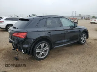 2020 Audi Q5 Premium Plus with VIN WA1BNAFY4L2065613, listed as a Copart auction lot 60804035 with 52,698 mi miles and Salvage title. Bid and sale history available at DreamBid. Image 3.