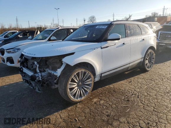 2019 Land Rover Range Rover Velar S with VIN SALYB2EN6KA202215, listed as a Copart auction lot 85513714 with 82,629 mi miles and Salvage Title. Bid and sale history available at carsss.com. Image 1.