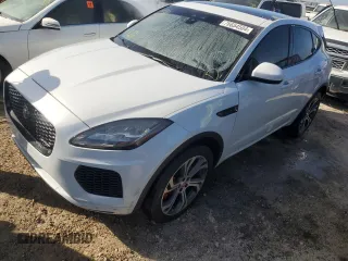 2020 Jaguar E-PACE Checkered Flag Edition with VIN SADF12FX8L1Z82872, listed as a Copart auction lot 76654504 with 37,621 mi miles and Non Repairable. Bid and sale history available at carsss.com. Image 1.
