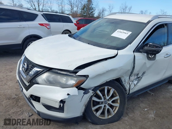 2017 Nissan Rogue S with VIN JN8AT2MVXHW017964, listed as a IAAI auction lot 41869965 with 123,544 mi miles and . Bid and sale history available at DreamBid. Image 6.