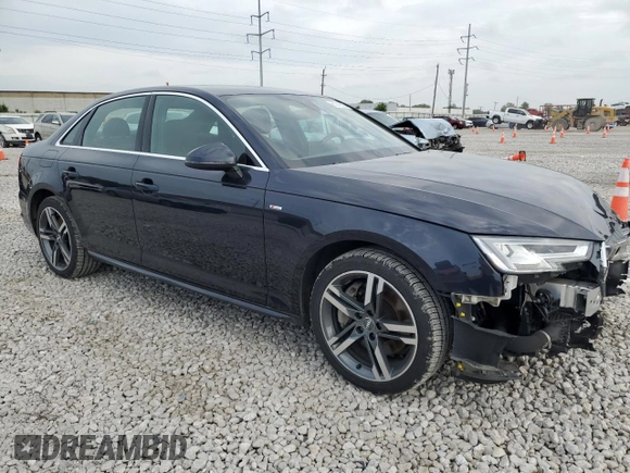 2017 Audi A4 Premium Plus with VIN WAUENAF40HN070469, listed as a Copart auction lot 61042625 with 63,087 mi miles and Salvage title. Bid and sale history available at DreamBid. Image 4.