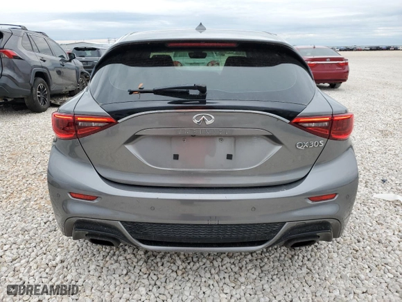 2017 Infiniti QX30 Sport with VIN SJKCH5CP3HA018569, listed as a Copart auction lot 70420103 with 80,025 mi miles. Bid and sale history available at carsss.com. Image 6.