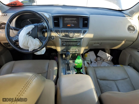 2017 Nissan Pathfinder S with VIN 5N1DR2MM0HC653501, listed as a Copart auction lot 80642973 with 93,074 mi miles and Salvage Title. Bid and sale history available at carsss.com. Image 8.