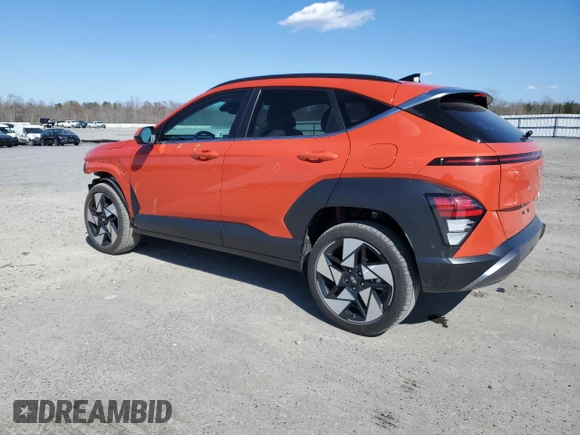2024 Hyundai Kona Limited with VIN KM8HECA36RU082705, listed as a Copart auction lot 50739995 with 10,894 mi miles and Salvage Title. Bid and sale history available at carsss.com. Image 2.