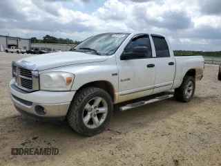 2008 Dodge 1500 SLT with VIN 1D7HU18258S592181, listed as a Copart auction lot 52978915 with 123,303 mi miles and Salvage Title. Bid and sale history available at DreamBid. Image 1.