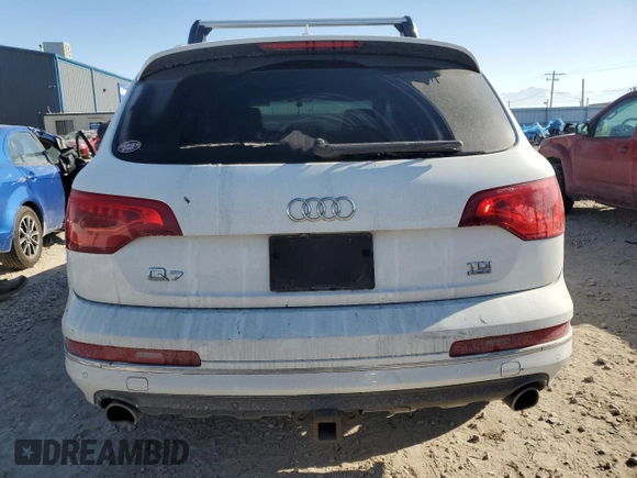 2014 Audi Q7 Premium Plus with VIN WA1LMAFEXED006523, listed as a Copart auction lot 42935455 with 147,272 mi miles and Salvage title. Bid and sale history available at DreamBid. Image 6.