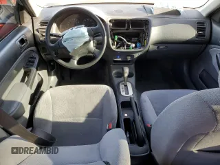 2001 Honda Civic LX with VIN 2HGES16551H562161, listed as a Copart auction lot 71089984 with 0 mi miles and Salvage Title. Bid and sale history available at carsss.com. Image 8.