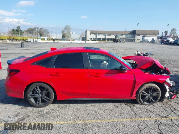 2025 Honda Civic Si with VIN 2HGFE1E55SH470272, listed as a IAAI auction lot 41742861 with 16,942 mi miles and . Bid and sale history available at DreamBid. Image 14.