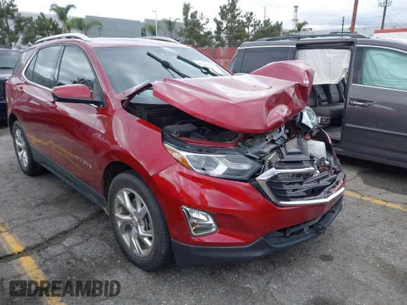 2020 Chevrolet Equinox LT with VIN 2GNAXLEX7L6276783, listed as a IAAI auction lot 41761946 with 50,673 mi miles. Bid and sale history available at carsss.com. Image 1.