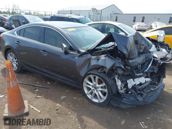 2016 Mazda 6 i Touring with VIN JM1GJ1V51G1433644, listed as a IAAI auction lot 42066262 with 95,546 mi miles and . Bid and sale history available at carsss.com. Image 1.