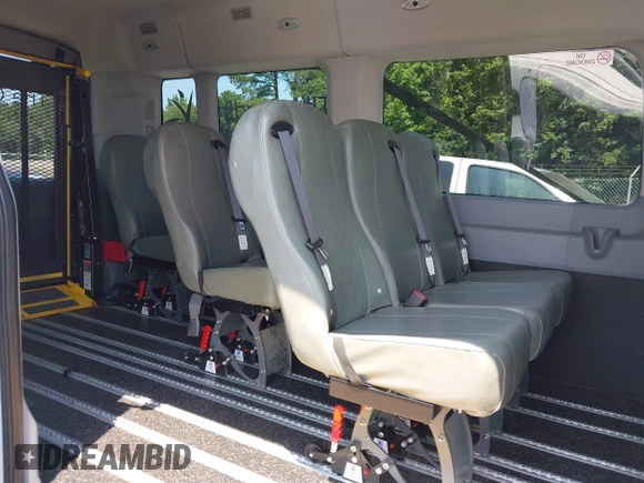 2017 Ford Transit Passenger XL with VIN 1FBZX2CM7HKB08794, listed as a IAAI auction lot 42312072 with 42,676 mi miles and . Bid and sale history available at DreamBid. Image 8.