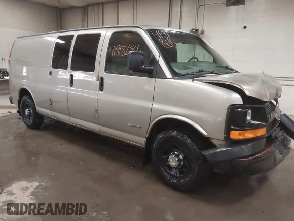 2004 Chevrolet Express Cargo with VIN 1GCGG29V441219788, listed as a IAAI auction lot 41918681 with 380,000 mi miles and . Bid and sale history available at DreamBid. Image 1.