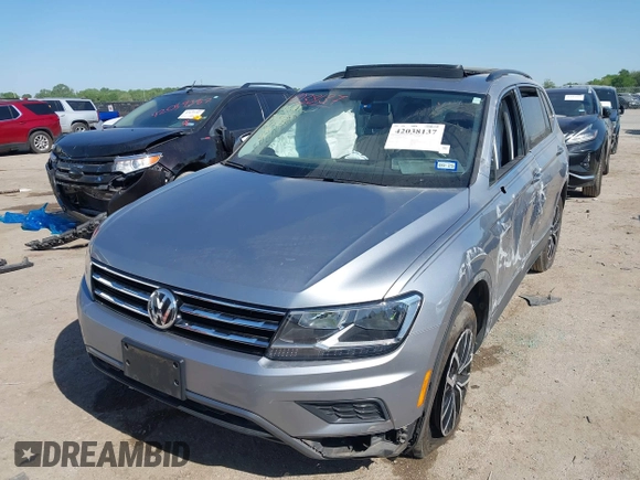 2021 Volkswagen Tiguan SE with VIN 3VV3B7AX0MM026064, listed as a IAAI auction lot 42038137 with 18,526 mi miles and . Bid and sale history available at DreamBid. Image 17.