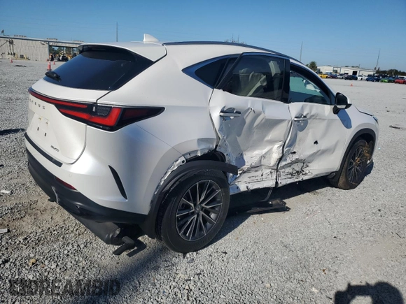 2025 Lexus NX with VIN 2T2GDCAZ1SC016522, listed as a Copart auction lot 86184694 with 729 mi miles and Salvage Title. Bid and sale history available at carsss.com. Image 3.